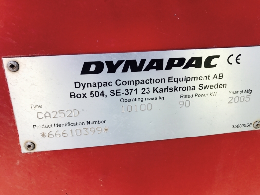 ขายรถบดไดนาแพคCA252D 2เพลา2เปลือก เอกสารเล่มทะเบียน ขายรถบดไดนาแพคCA252D 2เพลา2เปลือก เอกสารเล่มทะเบียน