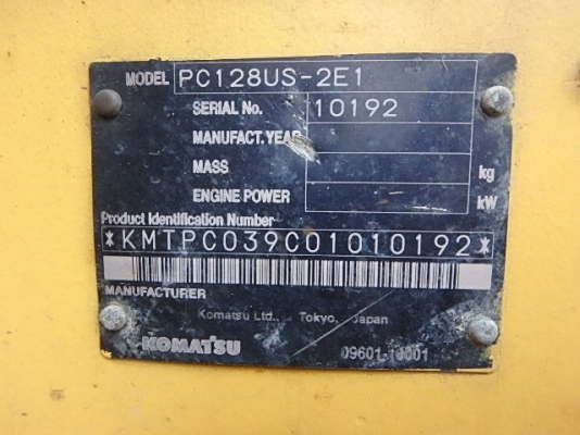 รถขุด KOMATSU PC128US-2E1 รถขุด KOMATSU PC128US-2E1