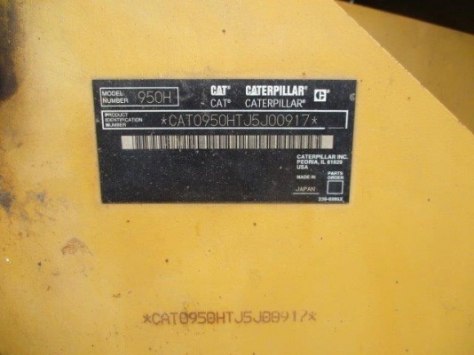 รถตักล้อยาง CATERPILLAR รุ่น 950H รถตักล้อยาง CATERPILLAR รุ่น 950H