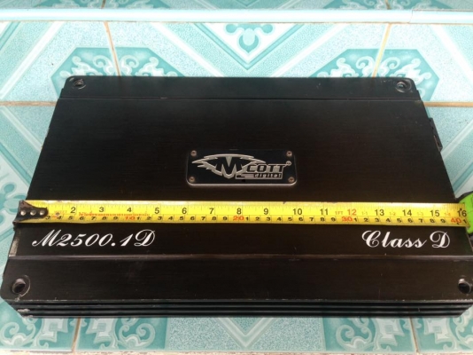 แอมป์คลาสดี MCOTT 2500W มือสองสภาพดี ใช้งานปกติ เบสแน่นๆมันๆ ขับ10&quot;-12&quot;หล่อว้อยไม่เกิน3.5&quot;ได้ ขาย 2650 บาท สนใจ0892425454 อยู่สระบุรีส่งได้