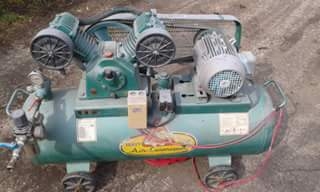 ปั๊มลมฟูเซ็ง 3 แรง 148 ลิตรสภาพใหม่มากใช้ในกระทรวงใช้งานน้อยมาก
