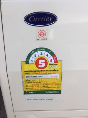 **** ขายแอร์แขวน Carier 12500 BTU สภาพดี **** **** ขายแอร์แขวน Carier 12500 BTU สภาพดี ****