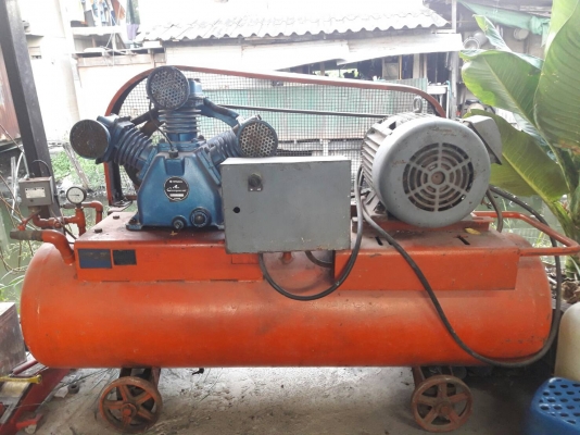 ขายปั๊มลมขนาดใหญ่ กว้าง 2 เมตร ไฟ 3 เฟส มอเตอร์ 15 แรง สภาพดี