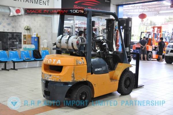 ขายรถโฟล์คลิฟท์มือสอง TOYOTA รุ่น 7FG25-11376 นำเข้าจากประเทศญี่ปุ่น 100\% ไม่เคยใช้งานในไทย ขายรถโฟล์คลิฟท์มือสอง TOYOTA รุ่น 7FG25-11376 นำเข้าจากประเทศญี่ปุ่น 100\% ไม่เคยใช้งานในไทย