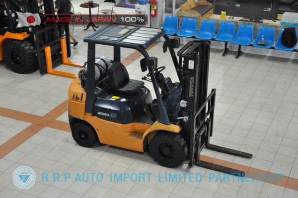 ขายรถโฟล์คลิฟท์มือสอง TOYOTA รุ่น 7FG25-11376 นำเข้าจากประเทศญี่ปุ่น 100\% ไม่เคยใช้งานในไทย ขายรถโฟล์คลิฟท์มือสอง TOYOTA รุ่น 7FG25-11376 นำเข้าจากประเทศญี่ปุ่น 100\% ไม่เคยใช้งานในไทย