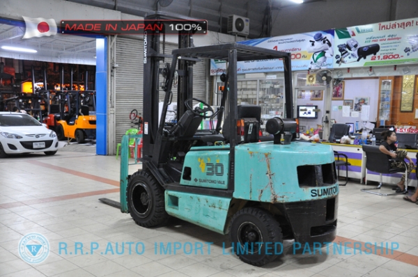 ขายรถโฟล์คลิฟท์มือสอง SUMITOMO รุ่น FD30PVIHA-00511 นำเข้าจากประเทศญี่ปุ่น 100\% ไม่เคยใช้งานในไทย ขายรถโฟล์คลิฟท์มือสอง SUMITOMO รุ่น FD30PVIHA-00511 นำเข้าจากประเทศญี่ปุ่น 100\% ไม่เคยใช้งานในไทย