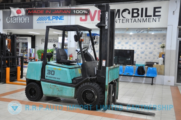ขายรถโฟล์คลิฟท์มือสอง SUMITOMO รุ่น FD30PVIHA-00511 นำเข้าจากประเทศญี่ปุ่น 100\% ไม่เคยใช้งานในไทย ขายรถโฟล์คลิฟท์มือสอง SUMITOMO รุ่น FD30PVIHA-00511 นำเข้าจากประเทศญี่ปุ่น 100\% ไม่เคยใช้งานในไทย