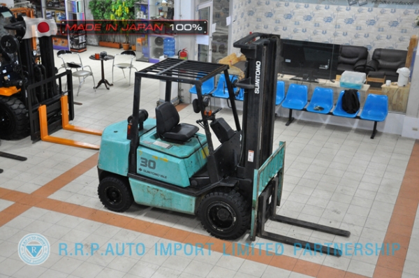 ขายรถโฟล์คลิฟท์มือสอง SUMITOMO รุ่น FD30PVIHA-00511 นำเข้าจากประเทศญี่ปุ่น 100\% ไม่เคยใช้งานในไทย ขายรถโฟล์คลิฟท์มือสอง SUMITOMO รุ่น FD30PVIHA-00511 นำเข้าจากประเทศญี่ปุ่น 100\% ไม่เคยใช้งานในไทย