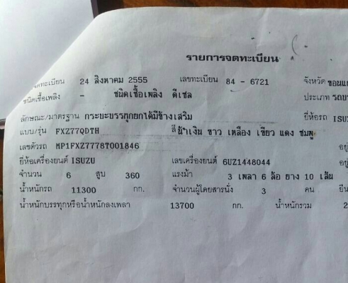 สิบล้อ อีซูชุ Dega 360ยูโร3 ปี55 แม่ลูก 3คาน ดั้ม.ค๊อกเกษตร กะบะมีเนียม รถห้าง สภาพดีสวยพร้อมใช้งาน 