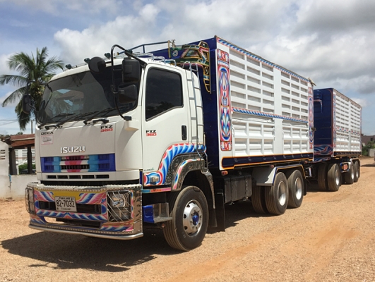 ขายรถพ่วง 22 ล้อ ISUZU DECA FXZ 360 ปลายปี 56 ดั้มพ์เหล็กซีทีทรัค ใส่ของได้ 30 ตัน