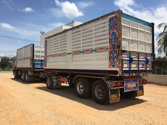ขายรถพ่วง 22 ล้อ ISUZU DECA FXZ 360 ปลายปี 56 ดั้มพ์เหล็กซีทีทรัค ใส่ของได้ 30 ตัน