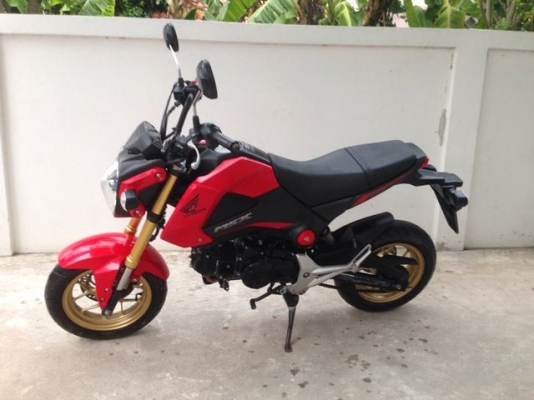 Honda MSX 125 หัวฉีดสวย แดง ดำ ใหม่ ปี 2016 สวย รถ10เดือน