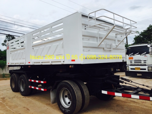 Isuzu 360 แรง ปี 55 กระบะดัมพ์สามมิตร ลูก 3 เพลาแท้ พร้อมใช้