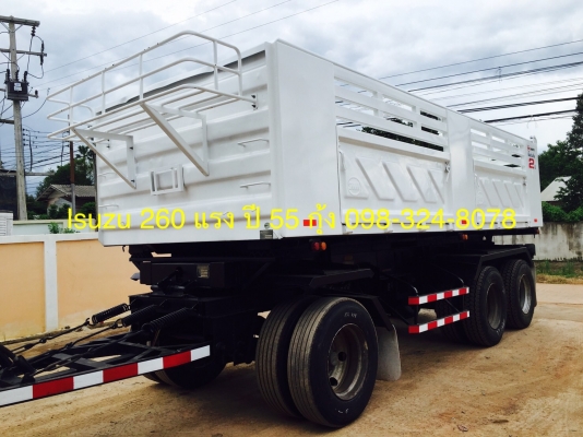 Isuzu 360 แรง ปี 55 กระบะดัมพ์สามมิตร ลูก 3 เพลาแท้ พร้อมใช้