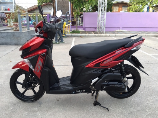 ขาย yamaha GT125 สีดำ-แดง รถปี2016