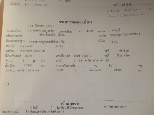ขายด่วน 10 ล้อ พื้นเรียบ ISUZU 240 แรง 2 เพลา สภาพพร้อมใช้
