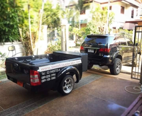 อย่างหล่อ ปลั๊กไฟครบ ล้อแม็ก17x9&quot; มีกล่องเก็บของด้านหน้า หัวบอล 2&quot;มีปลั๊กไฟ 7wey ให้ครบ พร้อมใช้งาน มีแหนบ โช๊ค อย่างดีครับ  รถเก๋งลากได้ครับ 083 5996979