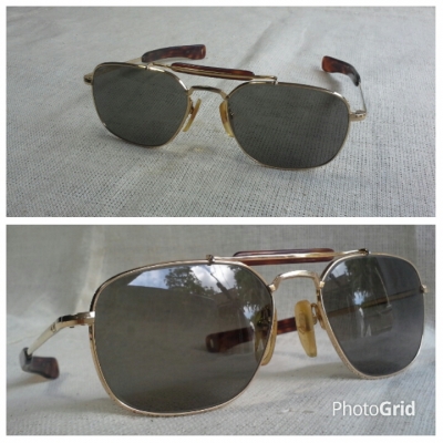 แว่นตาอเมริกันวินเทจ ยุค &#039;80s  เสืออากาศตัวจ่าฝูง!  Vintage AO Skymaster handmade in USA  ตัวแท้!  จริงใจ - ไม่จิงโจ้!