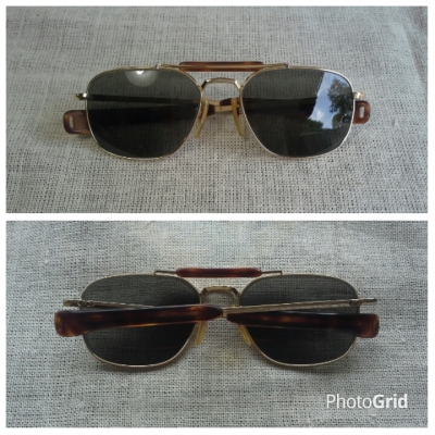 แว่นตาอเมริกันวินเทจ ยุค &#039;80s  เสืออากาศตัวจ่าฝูง!  Vintage AO Skymaster handmade in USA  ตัวแท้!  จริงใจ - ไม่จิงโจ้!