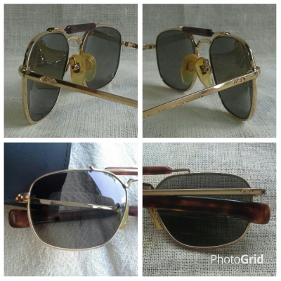 แว่นตาอเมริกันวินเทจ ยุค &#039;80s  เสืออากาศตัวจ่าฝูง!  Vintage AO Skymaster handmade in USA  ตัวแท้!  จริงใจ - ไม่จิงโจ้!
