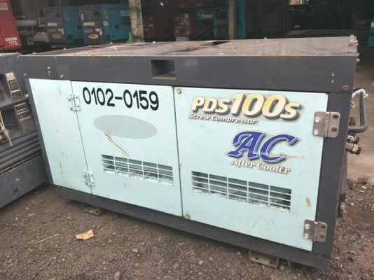 PDS100SC-ปั๊มลม มือสอง Screw compressor 7 bar 100cfm. Diesel Engine by OEK