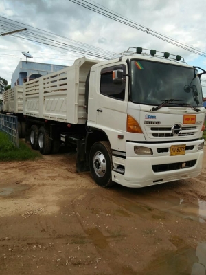 Hino 344 แรง ปี 53 แม่ลูกดัมพ์สามมิตรลูก 3 เพลาแท้ ทะเบียนพร้อม