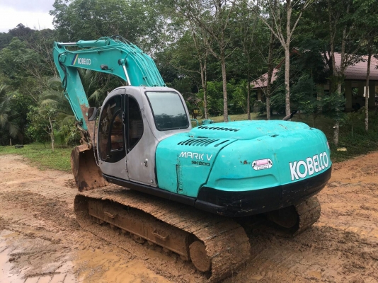 รถแบ็คโฮ KOBELCO SK200 Mark 5 Super พร้อมไลน์หัวกระแทก สภาพสวยมาก ๆ รถแบ็คโฮ KOBELCO SK200 Mark 5 Super พร้อมไลน์หัวกระแทก สภาพสวยมาก ๆ