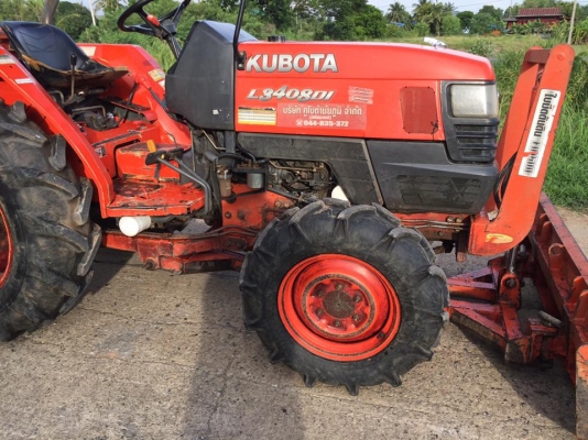 แทรกเตอร์ L3408DI ใบดันดิน+ผานบุกเบิก DP224 ใบ22 นิ้ว จาน 3ใบ