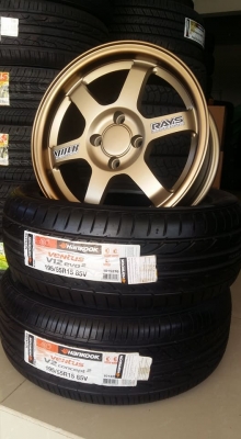 ขายล้อแม็กใหม่ 15&quot; งาน auto options, naya ยางปี17 สนใจติดต่อร้าน ก.เจริญการยางครับ 081-3747940