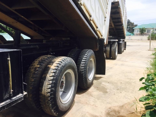 Hino 344 แรง ปี 56 ดัมพ์สามมิตรแม่ลูก 3 เพลาแท้ ทะเบียนพร้อม