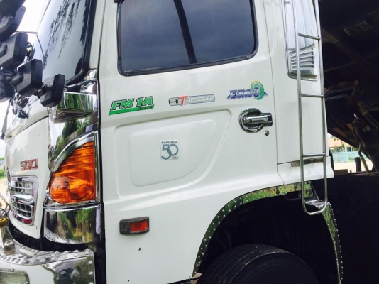Hino 344 แรง ปี 56 ดัมพ์สามมิตรแม่ลูก 3 เพลาแท้ ทะเบียนพร้อม