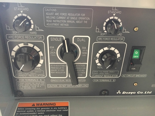 เครื่องเชื่อมใหม่ DENYO DLW-300LSW : Dual welding 130A / 10KVA *Japan โทร. 080-6565422 (หนิง)