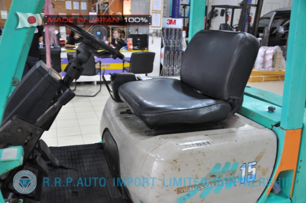 ขายรถโฟล์คลิฟท์มือสอง MITSUBISHI รุ่น FG15T-51216 นำเข้าจากประเทศญี่ปุ่น 100\% ไม่เคยใช้งานในไทย