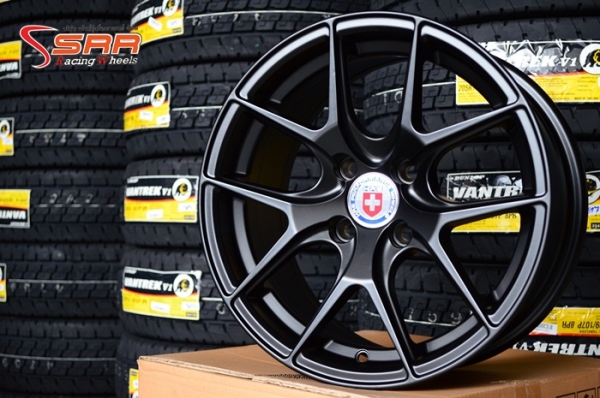 HRE P101 ขอบ15 4H100 BLACK-FLAT