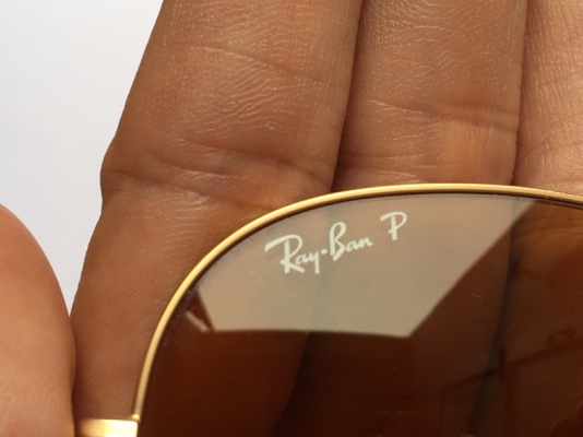 ขายแว่น Ray Ban aviator เลนส์poralized