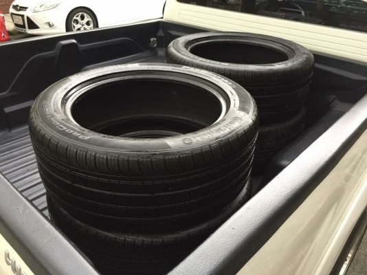 ยาง Continental 245 50 18 สิ้นปี16 มี2ชุด ดอกเต็ม ไม่มีปะ เนื้อนิ่มๆ ใช้ยาว ราคาไม่แพง
