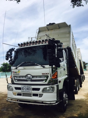 รถพ่วง Hino 344 แรง ปี 56 ดัมพ์สามมิตรลูก 3 เพลาแท้ ทะเบียนพร้อม รถพ่วง Hino 344 แรง ปี 56 ดัมพ์สามมิตรลูก 3 เพลาแท้ ทะเบียนพร้อม