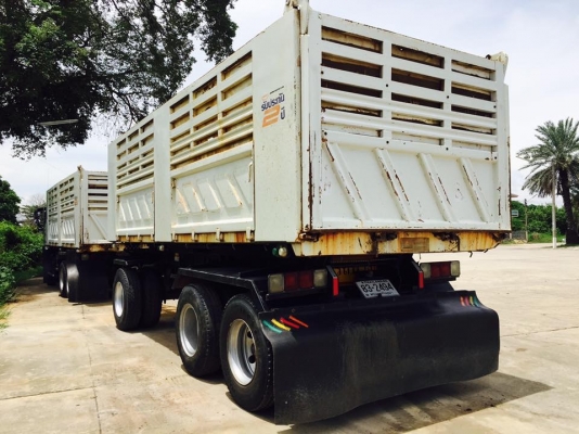 รถพ่วง Hino 344 แรง ปี 56 ดัมพ์สามมิตรลูก 3 เพลาแท้ ทะเบียนพร้อม