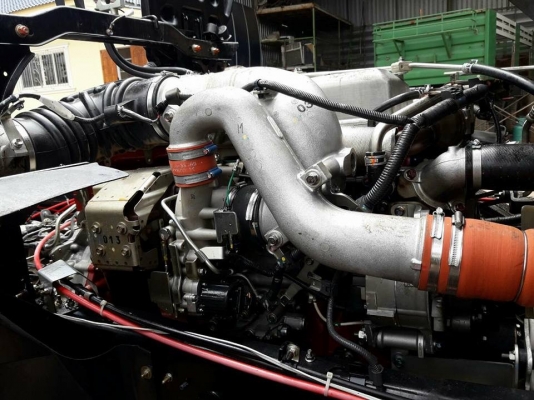 Hino 344 แรง ปี 57 ดัมพ์สามมิตร ไมล์ 71,xxx สวยสดเดิมพร้อมใช้งาน
