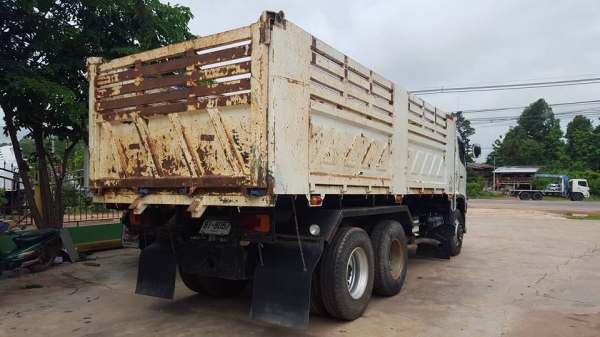 Hino 344 แรง ปี 57 ดัมพ์สามมิตร ไมล์ 71,xxx สวยสดเดิมพร้อมใช้งาน