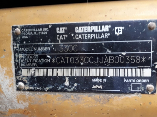 ขาย 1,590,000 CAT 330 C JAPAN ไฟฟ้าครบ เครื่องดี ปั้มแรง เอวดี ช่วงล่างเต็ม เล่มทะเบียน รถอยู่ สระบุรี 090-772-3710 090-772-3708