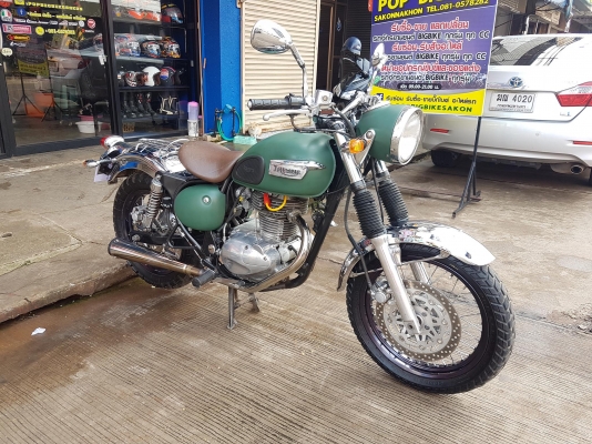 ขายแลกเทิร์นคับ KAWASAKI ESTRELLA 250 แต่งTRIUMPH อินวอยส์ สรรพสามิตร สีสวย โครเมี่ยมเงา ท่อแต่งเสียงนุ่มๆ เบาะคนซ้อนมีให้ ราคา 59500 บาท ส่งได้ทั่วไทยคับ สนใจติดต่อ 081-0578282 FACEBOOK ชาญณรงค์ ป๊อป ชัยอมฤต ไอดีไลน์ POPBIGBIKESAKON คับ สนใจรถสวย ถูก ดี