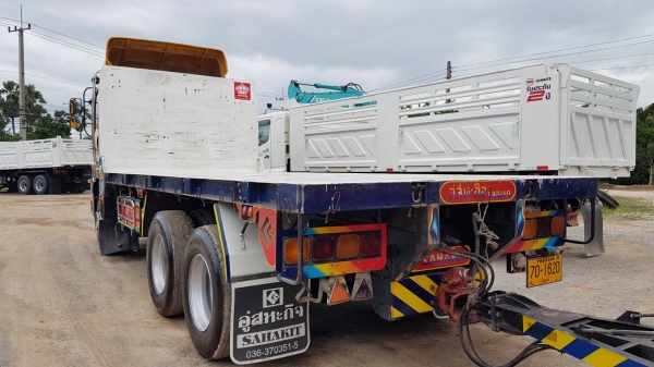 ขาย ISUZU 360 แรงม้า ปี 56 แม่ลูกพื้นเรียบสามเพลา อู่สหะกิจ เครื่องดี เกียร์ดี พร้อมแยกขายแม่ลูก ราค