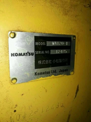 ขายรถตักล้อยาง KOMATSU 510 กับ KOMATSU WA 120 ราคา 550000 กับ 700000