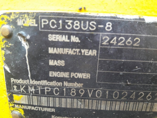 ขายKOMATSU PC138US-8 ปี 2008 มาใหม่ เก่าญี่ปุ่นแท้ สภาพสวย พร้อมใช้ โทร 089-3818694 จ๊อย.. ขายKOMATSU PC138US-8 ปี 2008 มาใหม่ เก่าญี่ปุ่นแท้ สภาพสวย พร้อมใช้ โทร 089-3818694 จ๊อย..