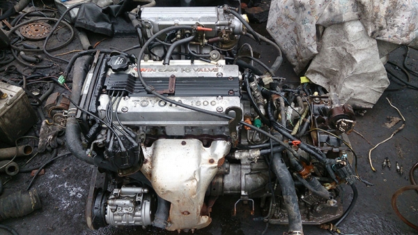 ขายเครื่องยนต์ Toyota 4Ag ฝาลาย Auto