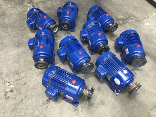 ขายมอเตอร์เกียร์ PEI GONG 1/2HP. 380V อัตราทด 1:30 Made in Taiwan สภาพสวยเดิมๆ วิ่งนิ่ม พร้อมใช้งาน มี 9ตัวครับ