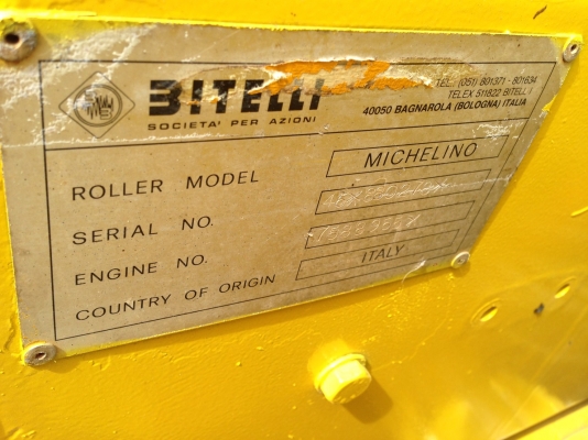 ขายรถบดล้อเหล็กกลังเหล็ก Bitelli