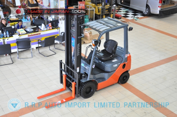 ขายรถโฟล์คลิฟท์มือสอง TOYOTA รุ่น 8FD15-10077 นำเข้าจากประเทศญี่ปุ่น 100\% ไม่เคยใช้งานในไทย ขายรถโฟล์คลิฟท์มือสอง TOYOTA รุ่น 8FD15-10077 นำเข้าจากประเทศญี่ปุ่น 100\% ไม่เคยใช้งานในไทย