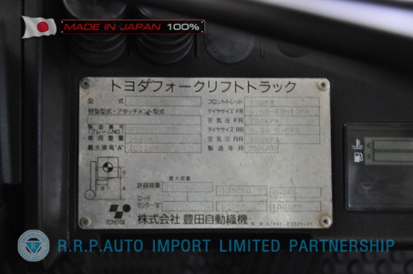 ขายรถโฟล์คลิฟท์มือสอง TOYOTA รุ่น 8FD15-10077 นำเข้าจากประเทศญี่ปุ่น 100\% ไม่เคยใช้งานในไทย ขายรถโฟล์คลิฟท์มือสอง TOYOTA รุ่น 8FD15-10077 นำเข้าจากประเทศญี่ปุ่น 100\% ไม่เคยใช้งานในไทย